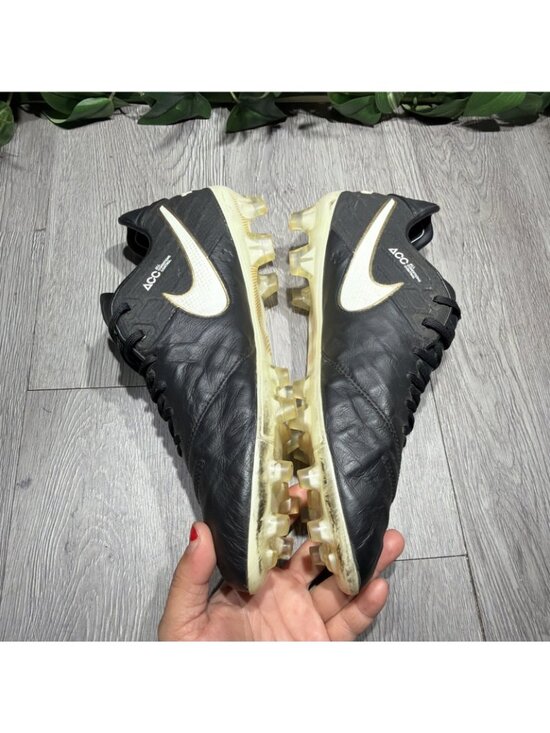Nike Tiempo Legend VI FG Pro ACC Men 11  Black/ Gold K-Leather 819177-010 Rare main image 10